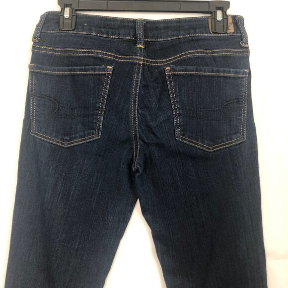 American Eagle Mid Rise Jegging Stretch Dark Wash Blue Women's Jeans 6 Short - Picture 7 of 10